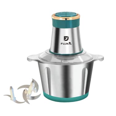 Onion Slicer, Fujika Stainless Steel Vegetable Slicer, 3L Capacity, Stainless Steel Blades, 400W Power, Design