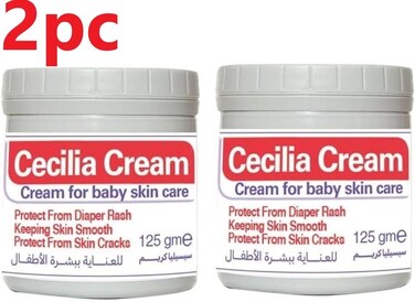 سيسيليا كريم العناية بالبشرة للاطفال 125 غرام قطعتين