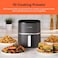 Nutricook Air Fryer Essentials Digital, ProCyclone Technology, 5.2L Capacity, 10 Cooking Presets, AFE152D-G, 1500 Watts, Grey