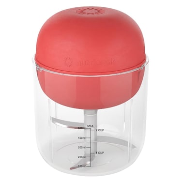 Nutricook Choppi Cordless Rechargeable Chopper, 500ml, CH600R-ME, Red