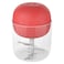 Nutricook Choppi Cordless Rechargeable Chopper, 500ml, CH600R-ME, Red