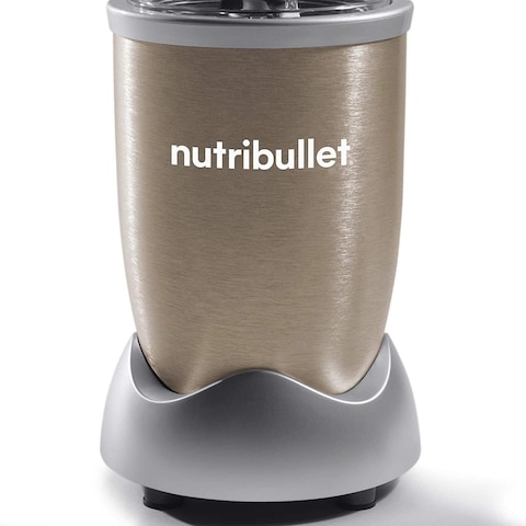NutriBullet 900 Watts, 9 Piece Set, Multi-Function High Speed Blender, Mixer System With Nutrient Extractor, Smoothie Maker, NB-201, Copper Gold