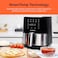 Nutricook Air Fryer 2, 1500 Watts, 10 Preset Programs, Digital Control Panel Display With Built-In Preheat Function, 3.6 Liters, Brushed Stainless Steel/Black