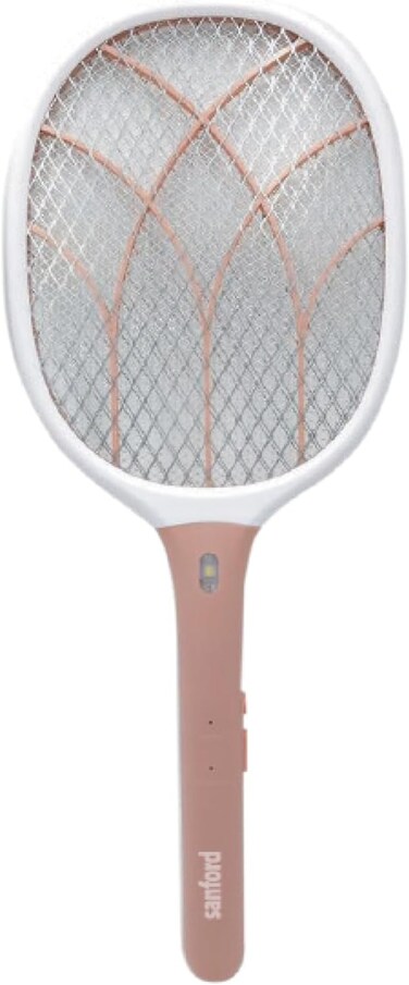 سانفورد مضرب ناموس قابل لاعادة الشحن 21.2×3.5×51.5 سم، اخضر وازرق وبني