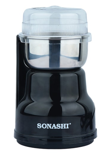 مطحنة قهوة متعددة الأغراض - سعة الوعاء 220 مل   مطحنة توابل مع وعاء من الفولاذ المقاوم للصدأ - مناسبة للتوابل وحبوب القهوة والمكسرات والفواكه المجففة وغيرها   تصميم قابل للفصل لسهولة التنظيف