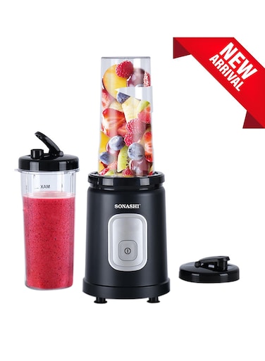 خلاط وصانع سموذي رياضي 600 ml 550 W SB-200 أسود/ فضي/ شفاف