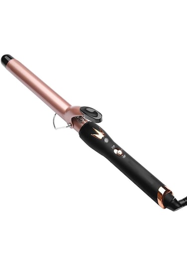 ريفورا مكواة تجعيد الشعر الاحترافية، أسطوانة سيراميك تسخين طويلة للغاية، أقصى درجة حرارة 210 درجة مئوية، لون ذهبي وردي RE-8100