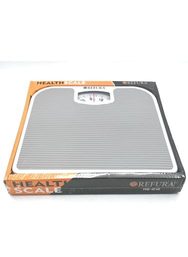 ريفورا ميزان حمام يدوي بوزن أقصى حمولة 130 كجم، لون رمادي RE-212