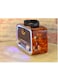 Microplus Radio FM - AM - SW Gold/Brown/Black Bluetooth Portable Audio TF Card USB Flash Disk AUX Playback With Built-In LED PS-4434