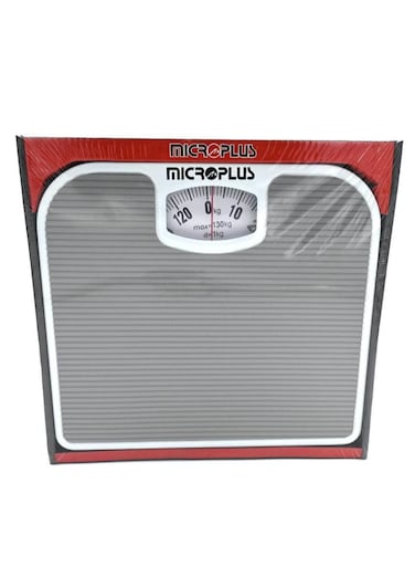 Microplus Manual Bathroom Weight Scale With Maximum 130 KG Load Grey PS-4665