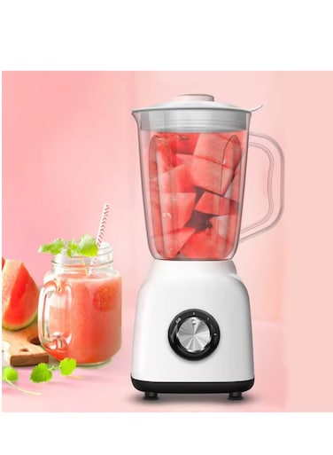 REFURA 2 In 1 Countertop Blender, 1.5L, Grinder Attachment, 2 Speed, Pulse Setting, Dishwasher Safe, Easy Clean, Stain Resistant, Make Smoothies Shakes Soups Sauces, Quick Blending RE-10207
