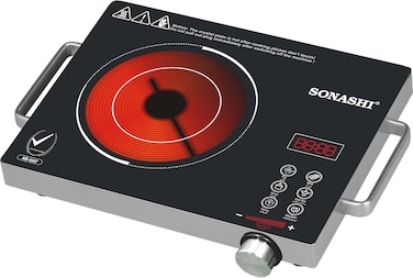 موقد/جهاز طهي من السيراميك بالأشعة تحت الحمراء 2000 W SIS-016C أسود