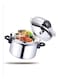 REFURA 2 Piece Combo Of 9 Litre &amp; 5 Litre Aluminum Pressure Cooker, Pressure Pot, Arabic Cooker Silver RE-605 + RE-607