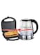 Klikon 2 In 1 Slice Sandwich / Panini Grill Maker With Electric Kettle 1500W KGT-810 + RE-11604