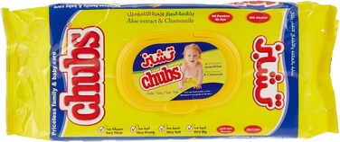 تشبز مناديل اطفال مبللة عبوة محمولة ، 40 قطعة
