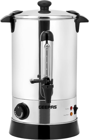 Geepas Stainless Steel Water Boiler, Auto &amp; Rest Thermo, 6.8L1X4, GK6154, Silver
