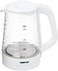 Geepas 1.7 L Electric Glass Kettle, Gk9902N, 360 Degrees Rotation, Light Indicator And Automatic Cut - Off, Transparent Kettle With Volume Marker, White