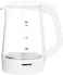 Geepas 1.7 L Electric Glass Kettle, Gk9902N, 360 Degrees Rotation, Light Indicator And Automatic Cut - Off, Transparent Kettle With Volume Marker, White