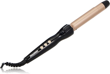 مكواة تجعيد الشعر 1×10 من جيباس طراز GHC86006، سيراميك، أسود