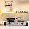 Krypton Stainless Steel Double Burner Hot Plate, KNHP5310