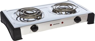 Krypton Stainless Steel Double Burner Hot Plate, KNHP5310