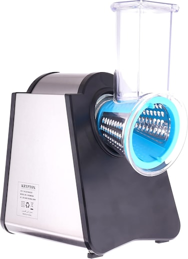 Krypton 4-In-1 Salad Maker, Stainless Steel Housing, Knsm6306, Stainless Steel Blades, 4 Attachments, Noiseless Operation, Anti-Slip Rubber Feet