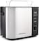Nutricook Digital 2 Slice Toaster With LED Display, Stainless Steel Toaster With 2 Long &amp; Extra Wide Slots, T102S, Silver
