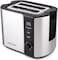 Nutricook Digital 2 Slice Toaster With LED Display, Stainless Steel Toaster With 2 Long &amp; Extra Wide Slots, T102S, Silver