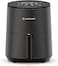 Nutricook Air Fryer Mini, 1500 Watts, Digital Display, Tempered Glass Control Panel, 8 Preset Programs With Built-In Preheat Function, 3.3 Liters, Black