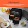 Nutricook Air Fryer Duo 2 Non Vision, 8.5L Independent Controlled Dual Basket, Air Fry, Bake, Roast, Broil, Reheat &amp; Dehydrate, 6 Presets, AFD185, 2400W, Black