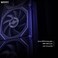 ماجيستي - Majesty Lightning 7 Mid Tower PC Case   7 Pre-Installed 120mm Infinity ARGB Fans for Efficient Airflow   ATX Support   360mm Water Cooler Support   2 x USB 3.0 Ports   Back-Connect Design   Black