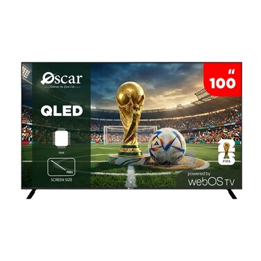 اوسكار، تلفزيون 100 بوصه ذكية، QLED TV 4K، نظام تشغيل ويب او اس، OS100QD4KW