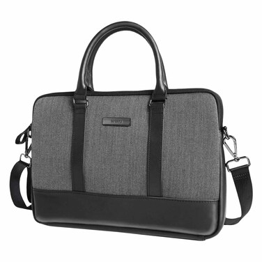 WiWu -  Laptop Bag 15-inch London Briefcase Laptop Messenger Bag - Grey
