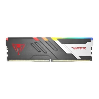 Patriot Viper Venom RGB DDR5 16GB (16&times;1) 6000MT/s CL30 Gaming RAM &ndash; Black/Silver Heat Spreader