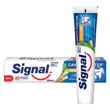سيجنال معجون أسنان بأعشاب المسواك 120 مل - أبيض