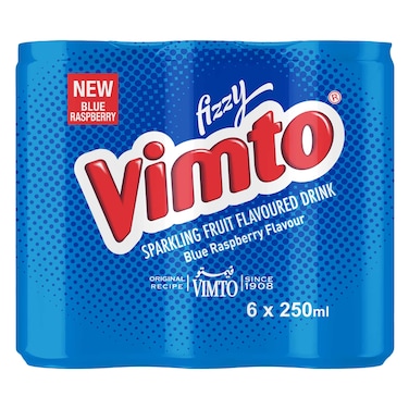 Vimto Sparkling Raspberry Flavoured Drink 250ml Pack of 6