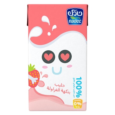 Nadec Long Life Milk Strawberry 125ml