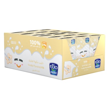 Nadec Vanilla Milk Long Life 125ml &times; 18