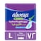 Always Aloe Cool Pads for Light Days 72 Long Maxi Thick Pads