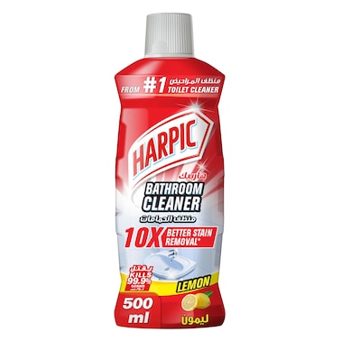 Harpic Bathroom Cleaner, Lemon Scent, 500 ml