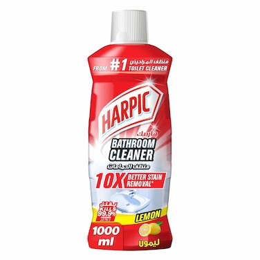 Harpic Bathroom Cleaner, Lemon Scent, 1 L