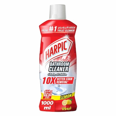 Harpic Bathroom Cleaner, Lemon Scent, 1 L