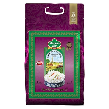 Mehran Long Grain Super Basmati Rice 5kg