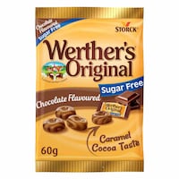 Werther's Original Caramel Chocolate Candy Sugar Free 60 g