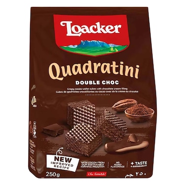 Loacker Quadratini Double Choc Wafers 250g