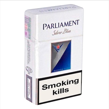 Parliament Silver Blue X 10