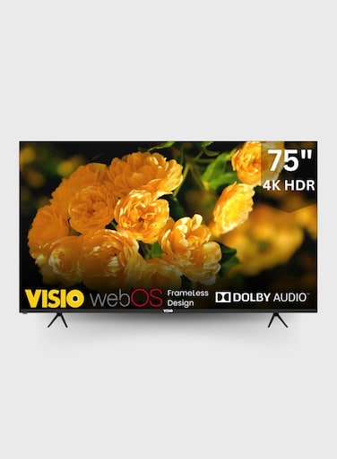 فيزيو تلفزيون مقاس 75 بوصة بدون إطار بدقة 4K WebOS مع جهاز استقبال قمر صناعي - مع ميجيك ريموت
