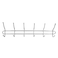 Royalford 6 Hooks Metal Hanger Silver 36 x 100centimeter