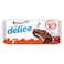 Kinder Delice Cake Bar with Milky Centre and Cocoa Coating, Multi Pack, 10 Individually Wrapped Bars, 390g