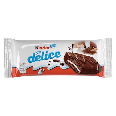 Kinder Delice Cake Bar with Milky Centre and Cocoa Coating, 39g